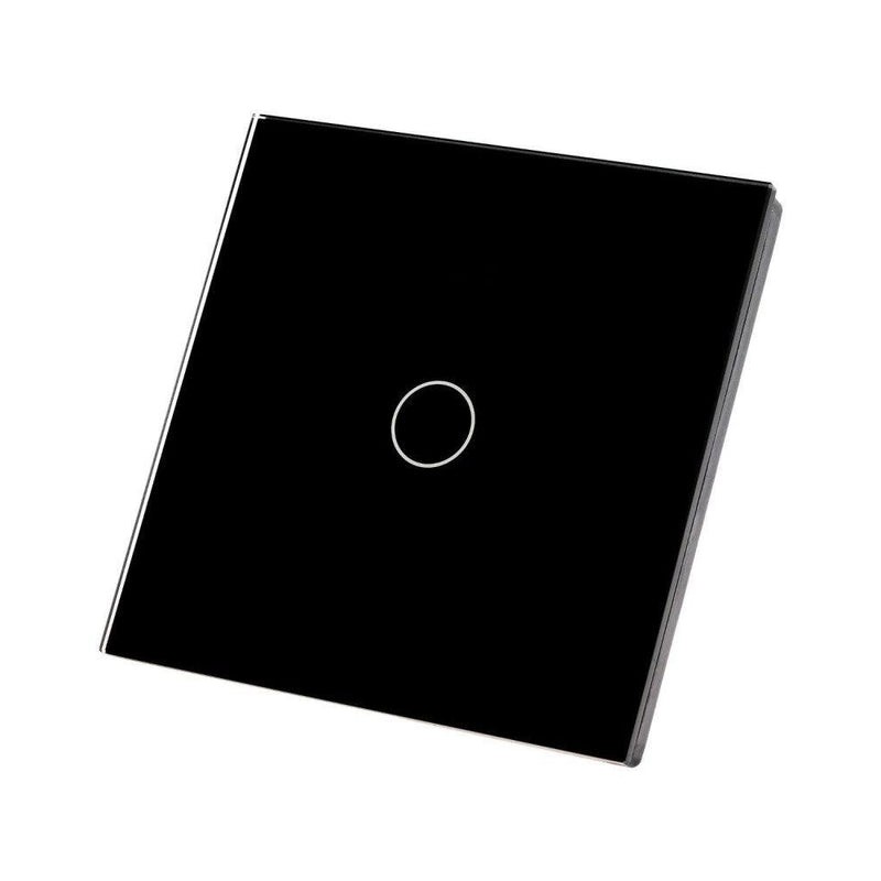 Intrerupator tactil din sticla securizata, lumina LED, buton reset, negru image5